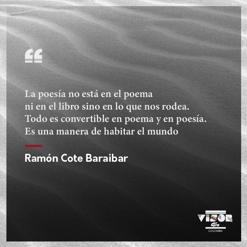 #PoetasVisor Ramón Cote Baraibar