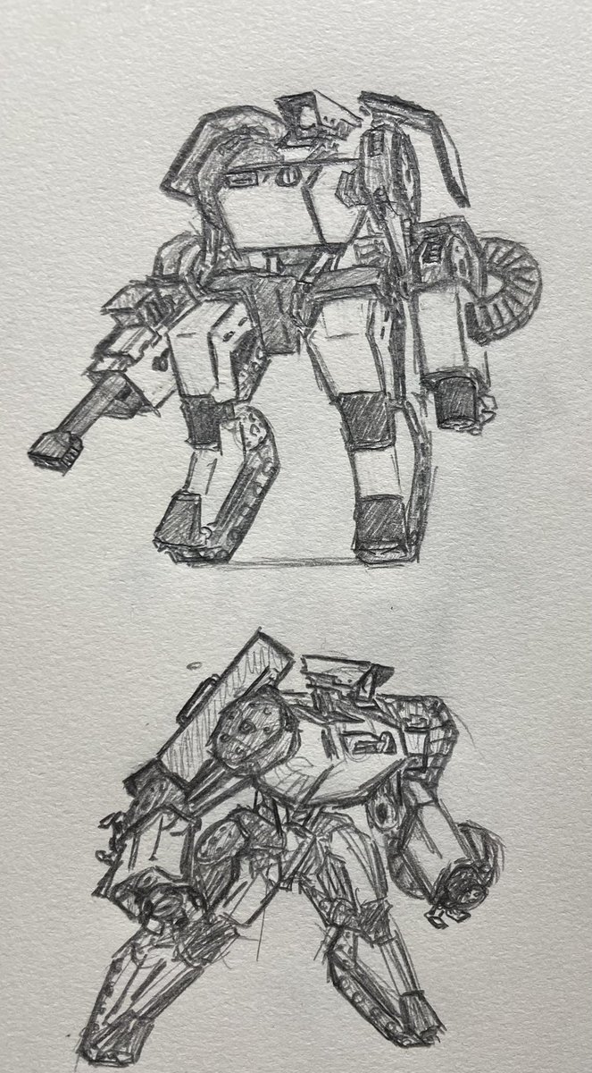 NotAvailable501's tweet image. Forgot to actually post these here; further ideas for bulkier design with ideas for different weapon kits