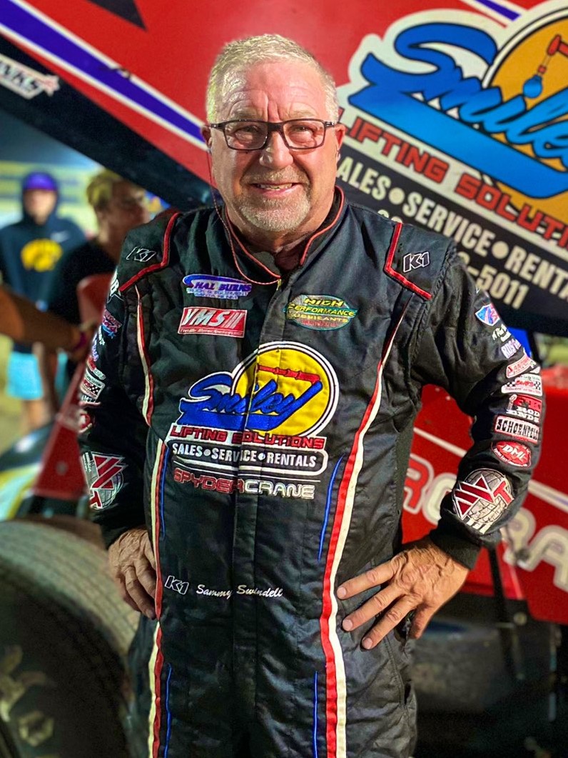 We received an entry form for the Knoxville Nationals (410) this afternoon from this BADASS!

Sammy Swindell, the 1983 Champion, enters for the 48th time in his career at age 68. He will be scored as the #1 and will Qualify on Wednesday night, August 7!

Reminder, you can order