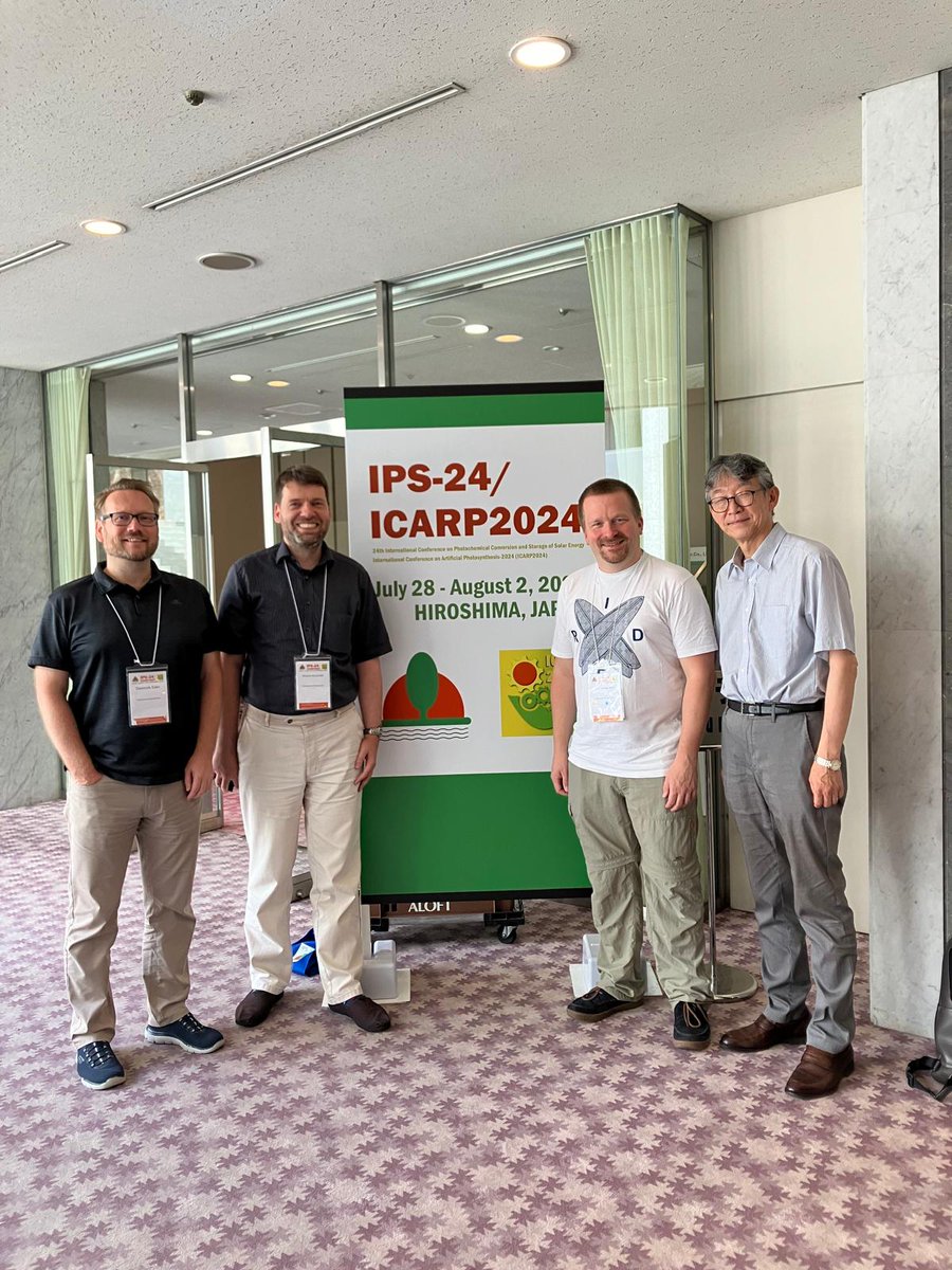 Marschall☼Lab (@labmarschall) on Twitter photo After a week full of traveling around Japan and excellent scientific meetings with Prof. Kazuhiko Maeda and Prof. Akihiko Kudo, Roland reached his final destination, the #IPS24 at Hiroshima, meeting old and new friends there. <a href="/EderGroup/">EderResearchGroup</a> @marcus_einert <a href="/fatwafirdaus/">Fatwa Firdaus Abdi</a> <a href="/SebSprick/">Sebastian Sprick</a> After a week full of traveling around Japan and excellent scientific meetings with Prof. Kazuhiko Maeda and Prof. Akihiko Kudo, Roland reached his final destination, the #IPS24 at Hiroshima, meeting old and new friends there. <a href="/EderGroup/">EderResearchGroup</a> @marcus_einert <a href="/fatwafirdaus/">Fatwa Firdaus Abdi</a> <a href="/SebSprick/">Sebastian Sprick</a>