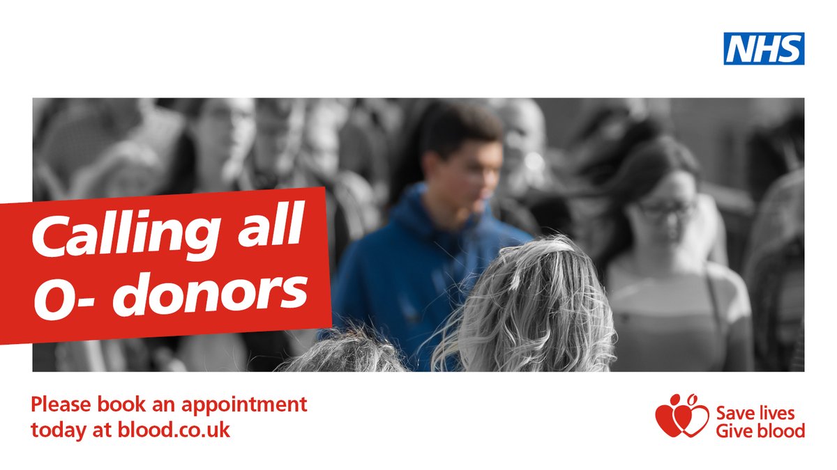 Did you know O Negative is the most common blood type? 🩸
Stocks are vital for both hospitals and emergency services.

@givebloodnhs urgently need O Negative donors in #Southwark.

Be someone's lifeline. Donate blood today.
👉my.blood.co.uk/your-account/w… 

<a href="/SouthwarkYAs/">SouthwarkYA's 💙</a> <a href="/SouthwarkEdu/">SELA</a>
