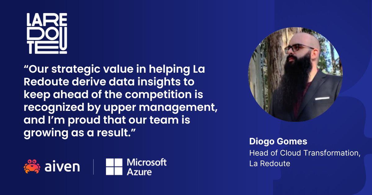 Aiven (@aiven_io) on Twitter photo 💡 Discover how leading home and fashion e-commerce player <a href="/LaRedouteFr/">La Redoute</a> cut costs and gained cost control with Aiven's BYOC model! ➡️ ow.ly/ffna50SAmPR #CloudMigration #BYOC #CostSavings #Azure 💡 Discover how leading home and fashion e-commerce player <a href="/LaRedouteFr/">La Redoute</a> cut costs and gained cost control with Aiven's BYOC model! ➡️ ow.ly/ffna50SAmPR #CloudMigration #BYOC #CostSavings #Azure