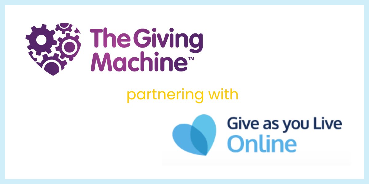 TheGivingMachine (@givingmachineuk) on Twitter photo Our Shop&Give is sadly closing, but we are excited to announce that we have partnered with the awesome folks at <a href="/giveasyoulive/">Give as you Live πβ€οΈπ</a> to ensure that you can still raise money whilst shopping on line.
ow.ly/Qkak50SAWg1 Our Shop&Give is sadly closing, but we are excited to announce that we have partnered with the awesome folks at <a href="/giveasyoulive/">Give as you Live πβ€οΈπ</a> to ensure that you can still raise money whilst shopping on line.
ow.ly/Qkak50SAWg1