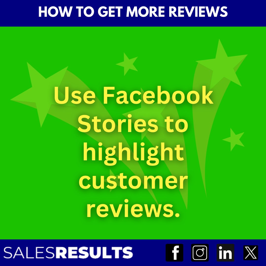 SalesResultsZA's tweet image. Sharing reviews in Facebook Stories keeps your audience engaged and highlights real customer experiences. It’s a quick and effective way to showcase feedback. #FacebookStories #CustomerFeedback #Engagement
salesresults.co.za