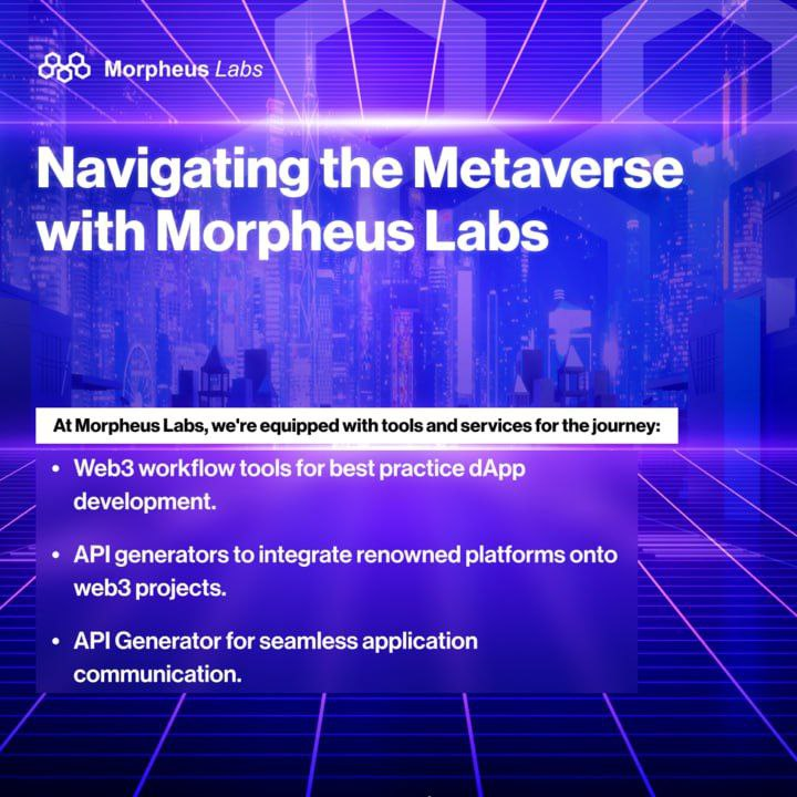 picankis's tweet photo. The metaverse is a new frontier for businesses. At Morpheus Labs, we're leading the charge with our platform,offering a suite of tools and services for dApp development in the metaverse. Interested in exploring the metaverse for your business?

#iweb3 #krsuccess https://t.co/sKOTGWXXHV