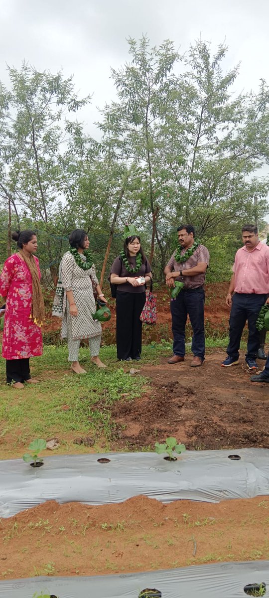 onlineJSLPS's tweet photo. Representatives from JICA, including Ms. Hirata Momo & Ms. Sushma Sen Aadrashi, visited Namkum block, Ranchi, to review the #JHIMDI project. They inspected MDI fields, inaugurated a #Multipurpose_Community_Center in Kharsidag, & discussed future projects with farmers. https://t.co/Fmyd94bRlG