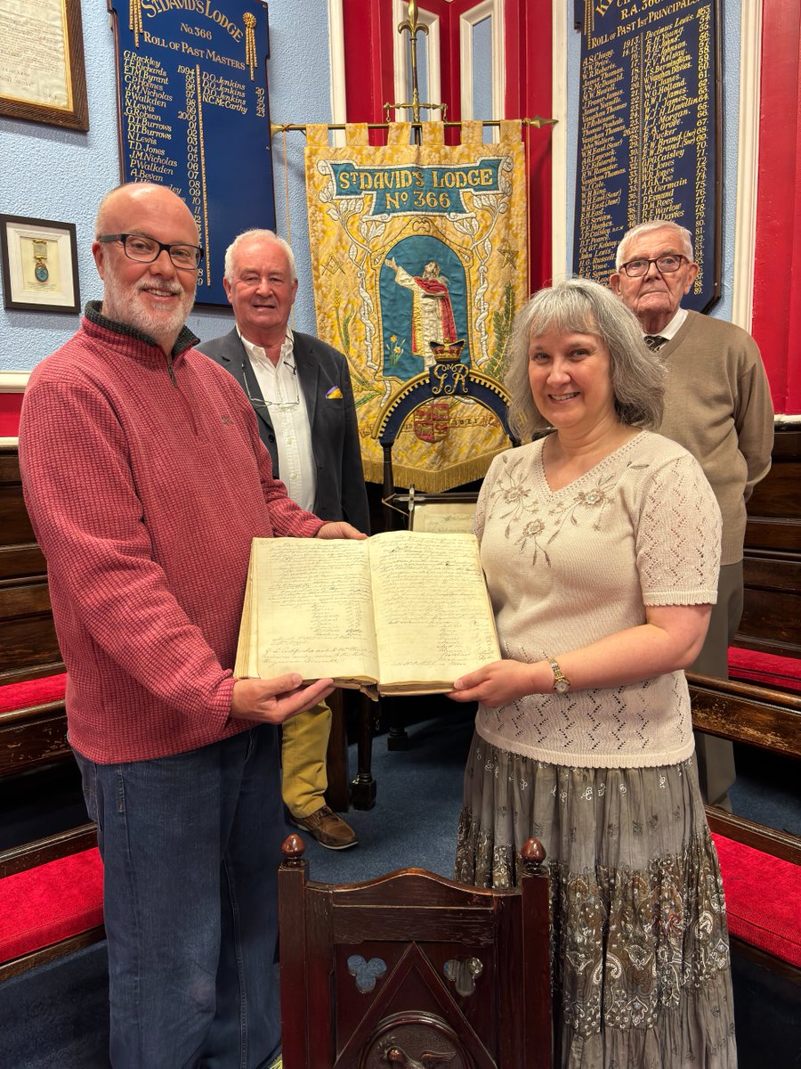 We recently handed all our historical documents to the Pembrokeshire Archives for storage. These documents date back to September 1820 #westwalesmason #stdavidslodge366 #pembrokeshirearchives #pembrokeshirehistory #milfordhavenmemories