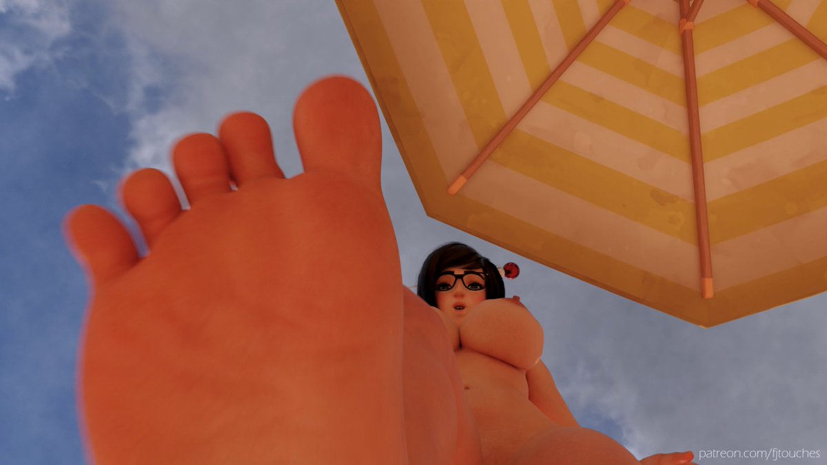 Images from Beach Footjob Animation! 
#mei #giantess #feet