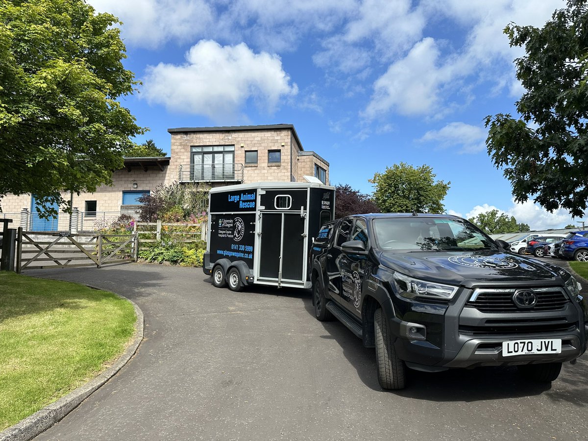 Well it’s a big day for veterinary medicine in Scotland with the launch of <a href="/future_vets_SCO/">FutureVetsScotland</a> summer camp. <a href="/UofGSBOHVM/">UofG SBOHVM</a> <a href="/WeipersEquine/">Glasgow Equine Hospital & Practice</a> set off yesterday with a trailer full of exciting activities. Watch this space for updates.
#Remoteandrural <a href="/CVOScotland/">Sheila Voas</a> <a href="/theRCVS/">Royal College of Veterinary Surgeons</a> <a href="/Grim_Raspberry/">Niall Connell FRCVS</a>