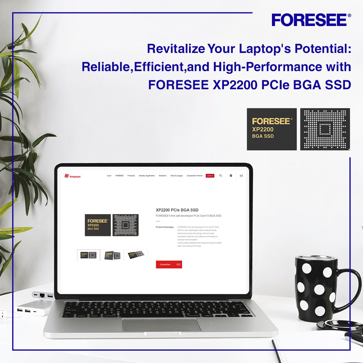 FORESEEBrand's tweet photo. 🌟Revitalize your laptop's potential with FORESEE XP2200 PCIe BGA SSD.💻
💡FORESEE's first self-developed PCIe Gen4*2 BGA SSD offers advanced technology for swift data access, optimized cooling, and enhanced system efficiency.
Learn more➡️ https://t.co/U7jxZky1bk https://t.co/1nAbVFydMv