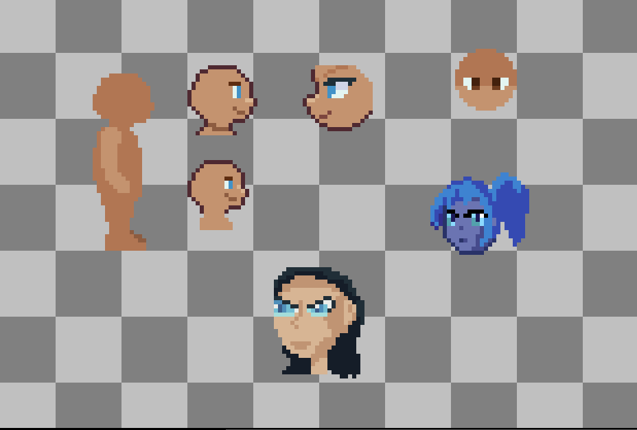 SoulwolfxP's tweet image. 74th day of #100DaysOfGameDev, did a 9 n a half hour shift today so I&apos;m a bit exhausted, but I was able to do some more art experimenting. These are very much work in progress and doodles as I learn more