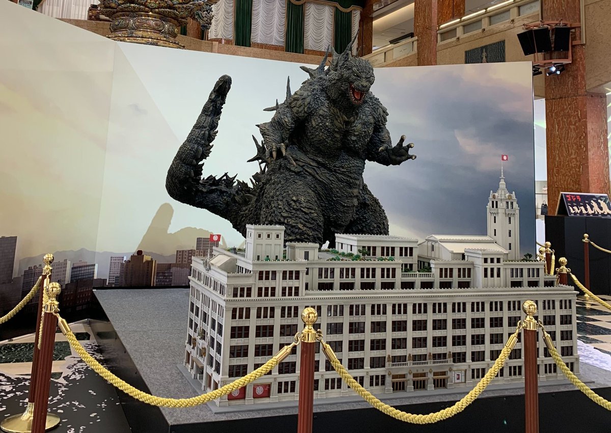 New Godzilla Minus One exhibit at the Nihombashi Mitsukoshi Main