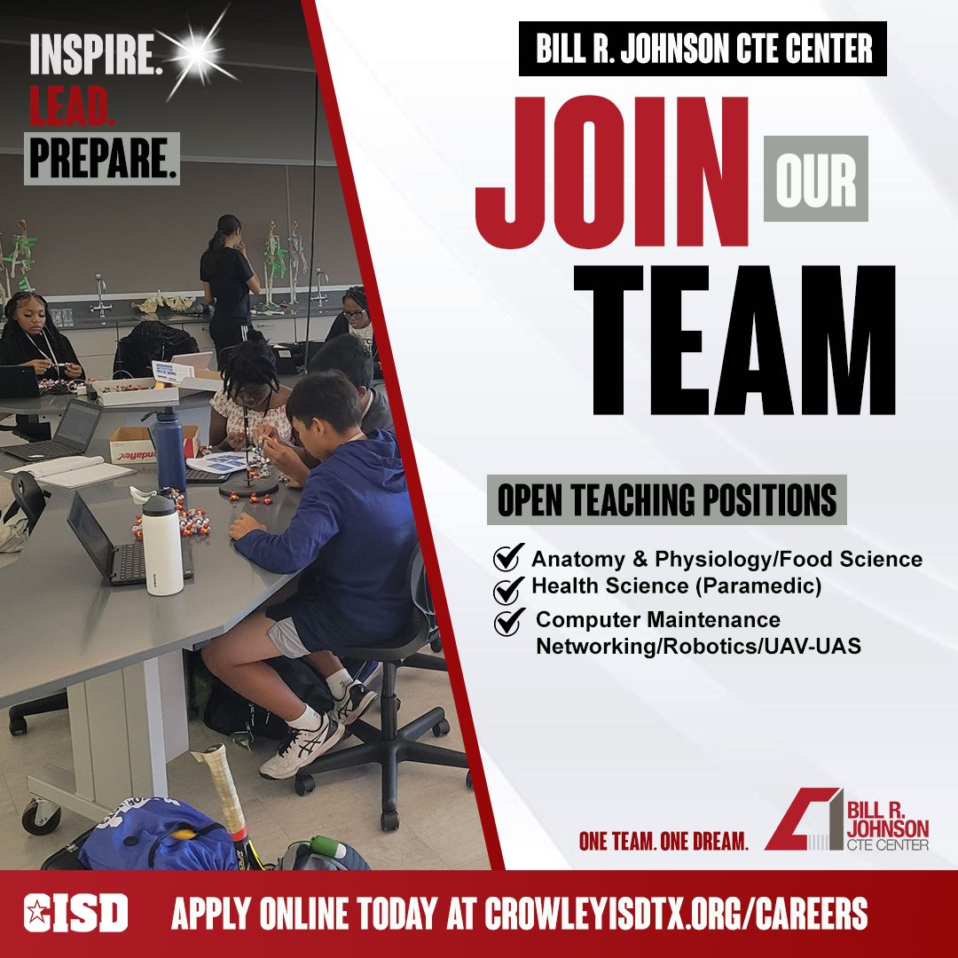 We want YOU! Apply today!