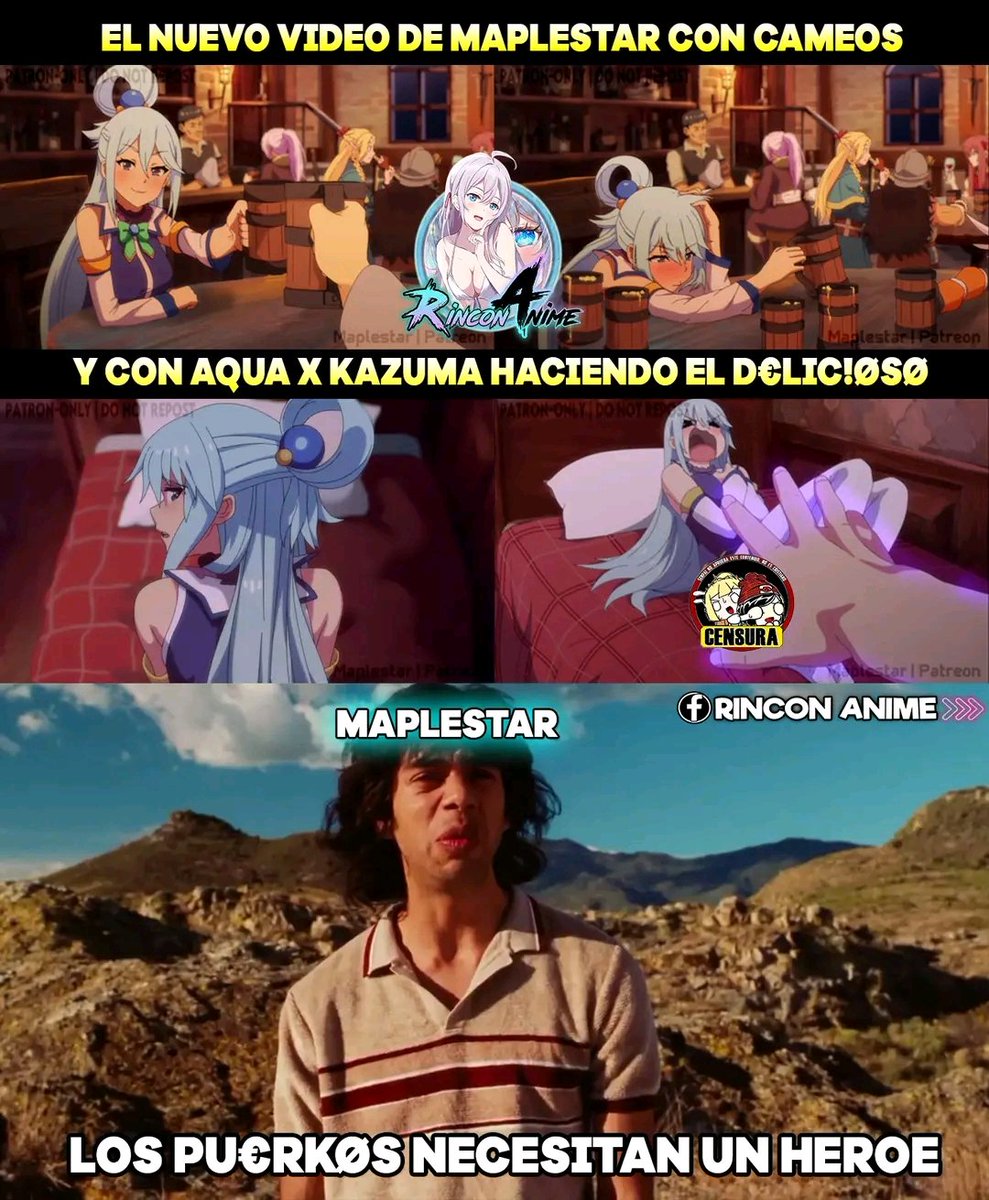 RonalGames117's tweet photo. Héroe Maplestar 
Aquí pueden ver el vídeo de Aqua

https://t.co/2ztRrfj7Zh

#maplestar #konosuba #Aqua #aquakonosuba #kazuma #hentaivídeo #hentaisèx #anime #HentaiEnEspañol https://t.co/wp1mCp3dBd