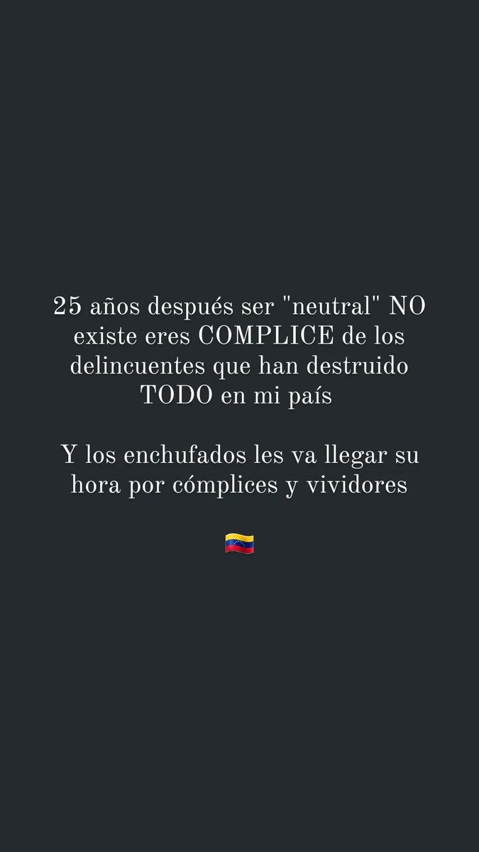 Zulbert's tweet photo. No tolero: malandros, enchufados, ni beneficiados que han destruido TODO en mi país #Venezuela https://t.co/FgDKpl4tl4