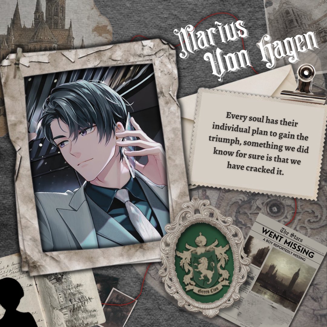 Huntbinger's tweet image. The devoted champion is when the soul believe that they can surpass others, as the proud student of Green Lion, I, Marius Von Hagen, am convinced that my ability will guide myself to be the top of the world.