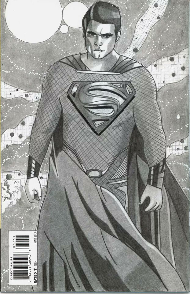 AzariaSteljes's tweet photo. Here's a drawing that I did of Superman &amp; it's 4 sale on eBay. #henrycavil #superman #manofsteel #justiceleague #clarkkent #metropolis #smallville #art #artwork #drawing  #illustration #pencildrawing 
#artlife #artshare #dcuniverse #comicbook #comicbookart https://t.co/zKFdIPeuOR https://t.co/epGOY3taL4