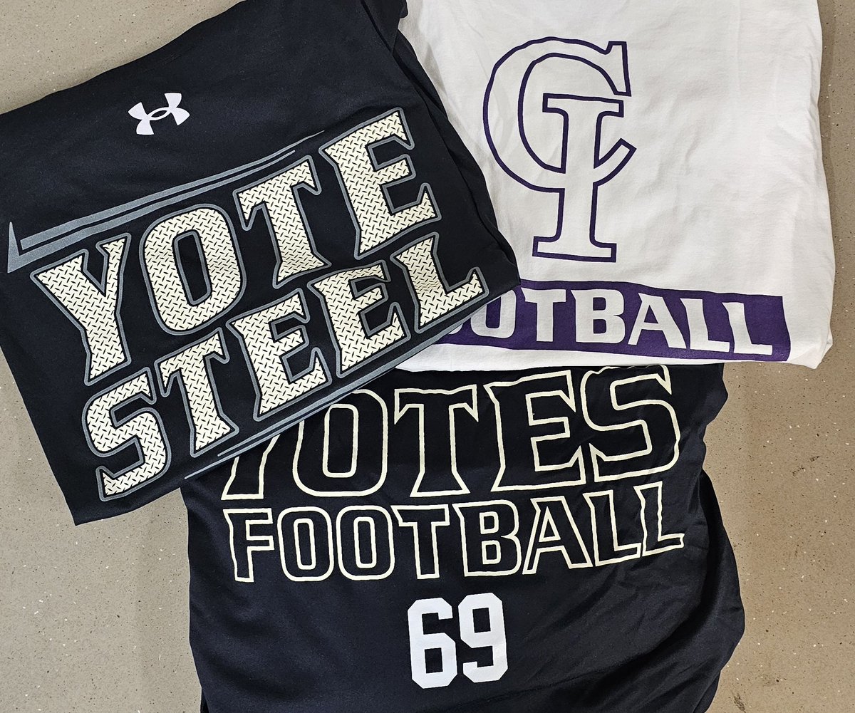 yotesequipment's tweet photo. Fall Camp Packs are in lockers waiting for @YotesFootball to check them out on report day tomorrow!

#ComeWinWithUs
#YoteSteel https://t.co/QcKFJDtnLJ