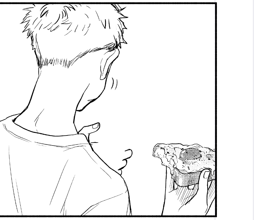 これは描いてる途中食べたくなってキャラより先に仕上げをしたマヨチーズ卵トースト 