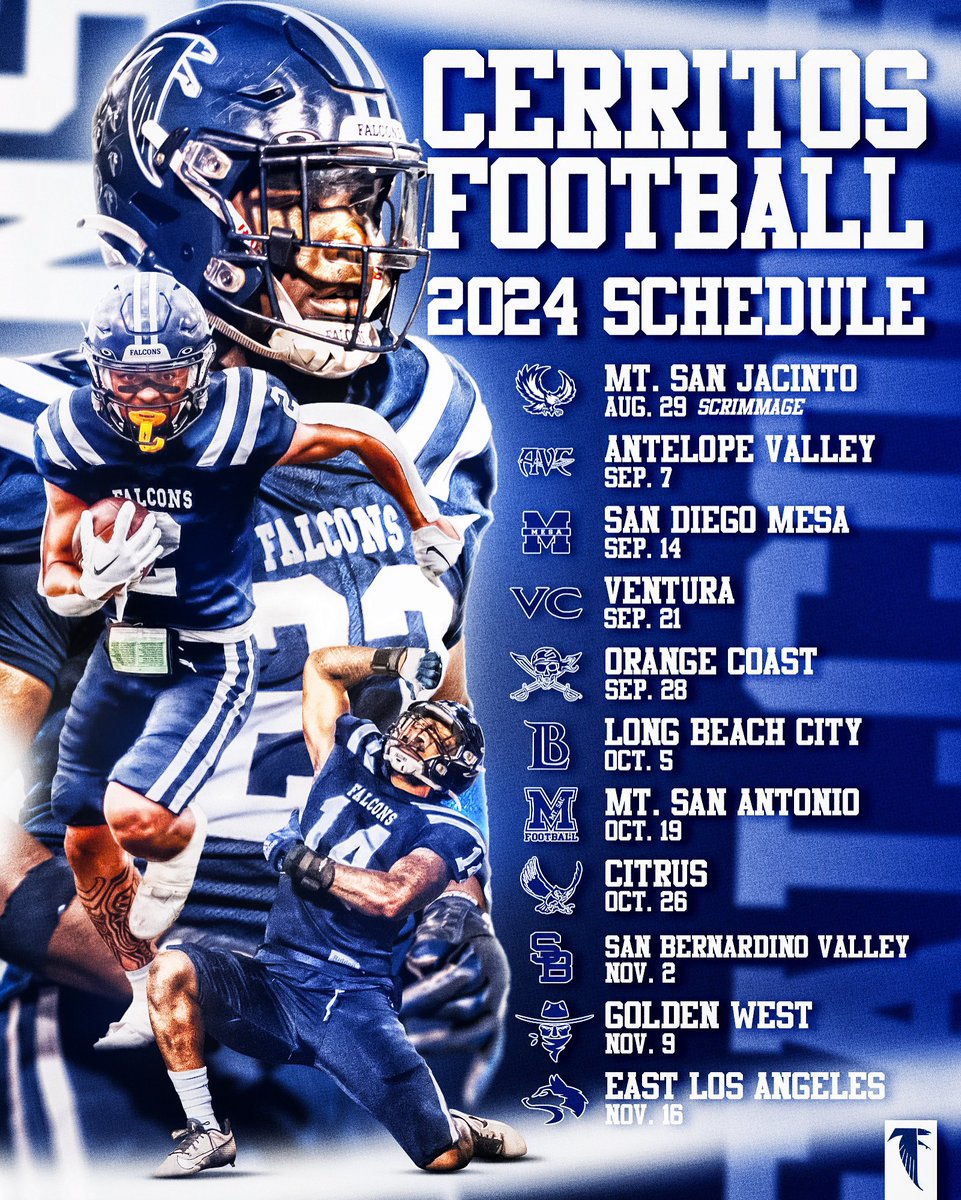 The 2024 Cerritos Falcons Football Season Is Right Around The Corner!