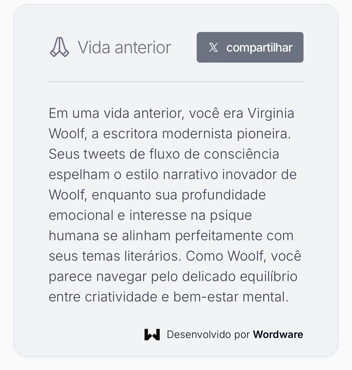 VIRGINIA EU SINTO SUA ALMA EM MIM