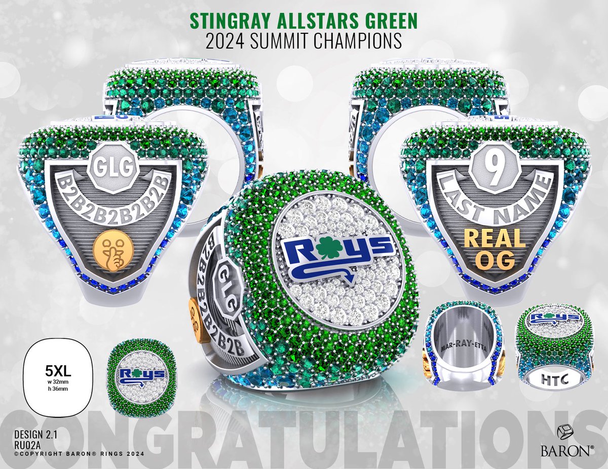 The wait was certainly worth it! Presenting your 2024 Large Junior level 6 
NINE time Summit Championship ring!
🍀🍀🍀🍀🍀🍀🍀🍀🍀