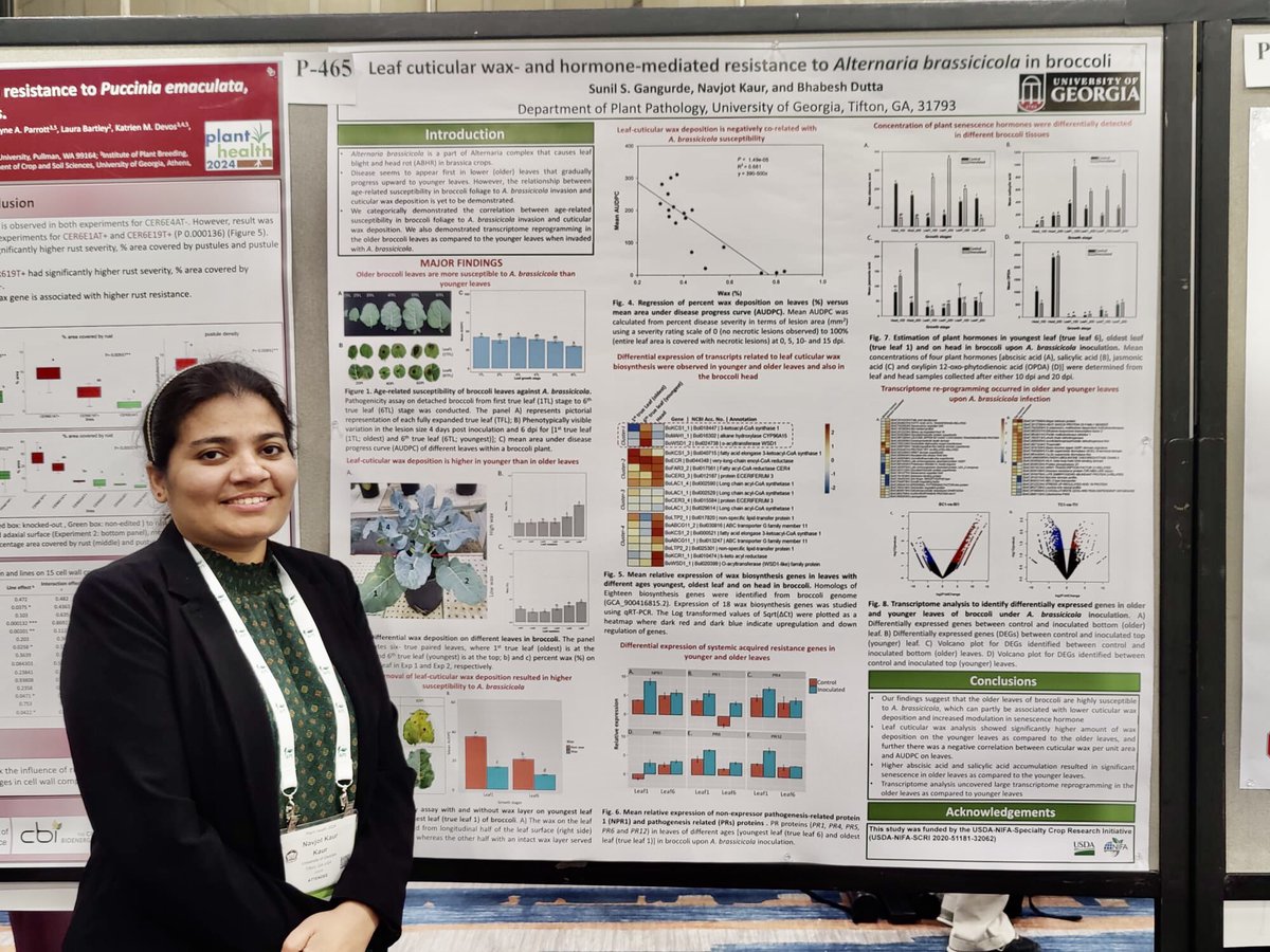 Navjot_Kaur (@navjot_91) on Twitter photo Had fun presenting At <a href="/plantdisease/">The American Phytopathological Society</a> #Plantheath2024 # Dutta’s lab <a href="/BhabeshDutta5/">Bhabesh Dutta</a> <a href="/Gangurde_SS/">Sunil Gangurde</a> #Leaf cuticular wax- and hormone-mediated resistance to Alternaria brassicicola in broccoli <a href="/Memphis/">Memphis Depay</a> Tennessee Had fun presenting At <a href="/plantdisease/">The American Phytopathological Society</a> #Plantheath2024 # Dutta’s lab <a href="/BhabeshDutta5/">Bhabesh Dutta</a> <a href="/Gangurde_SS/">Sunil Gangurde</a> #Leaf cuticular wax- and hormone-mediated resistance to Alternaria brassicicola in broccoli <a href="/Memphis/">Memphis Depay</a> Tennessee