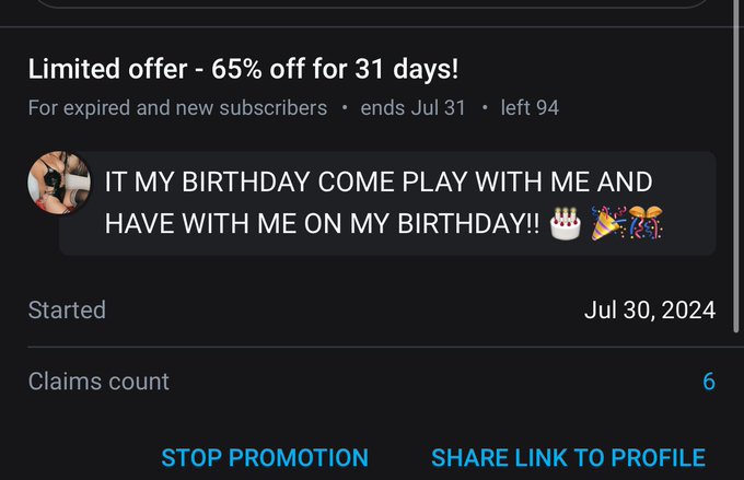 On discount for my birthday   https://t.co/gV9vybL5R6 https://t.co/4QZuHgzT0g<a href="/tag/capcut"class="tags"><span>#capcut</span></a>