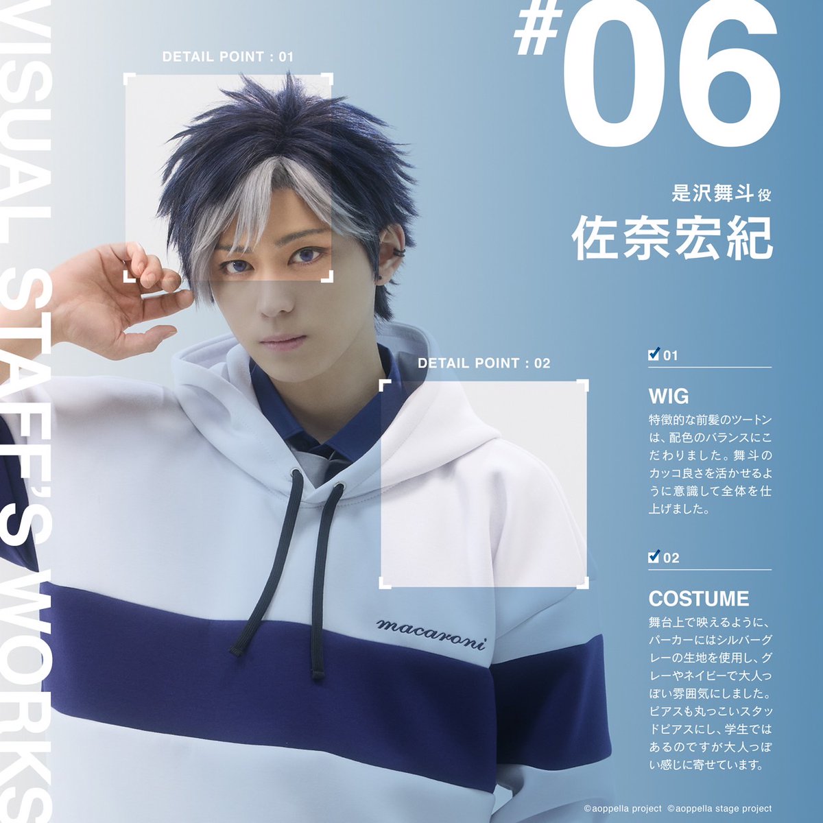 ⊹⁺‧┈┈┈┈┈┈┈┈‧⁺ ⊹˚ ビジュアル解剖企画 #是沢舞斗 役 #佐奈