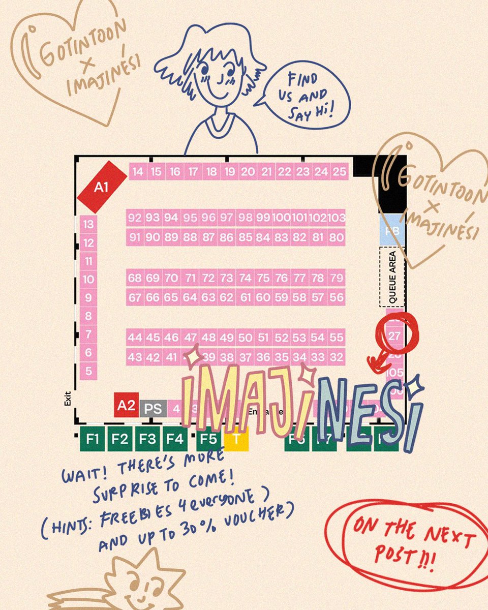 Yuk main dan melipir ke Booth 27 di <a href="/omomarket_twt/">OMO! Market Vol 3</a> 🍒🐟🐈‍⬛💝 ada freebies untuk semua teman-teman dan voucher belanja tanpa min pembelian ☺️