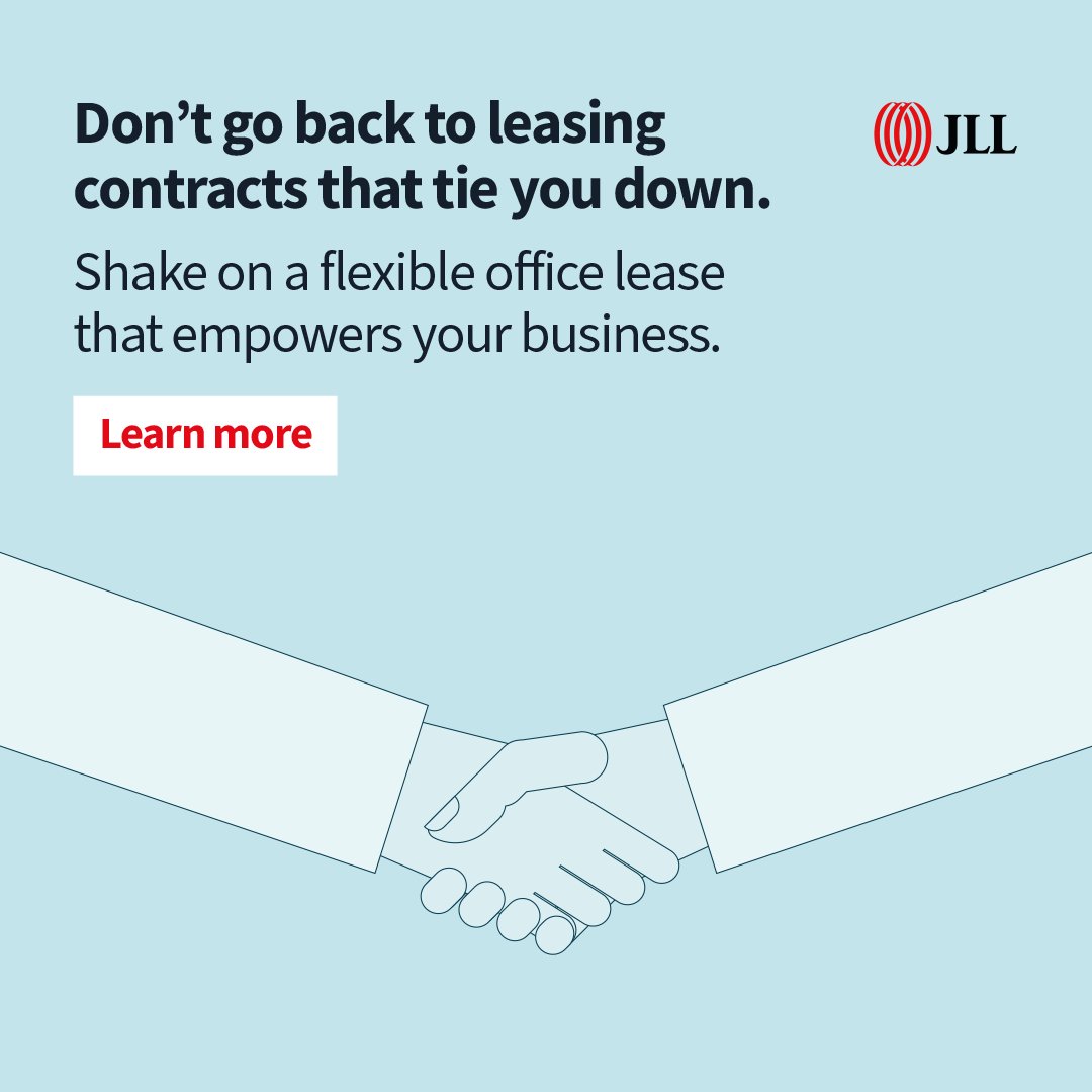 JLLIndonesia's tweet photo. Feeling chained down by your lease? Unlock flexible terms that cater to your office and business needs. 

Take your office forward with JLL: https://t.co/ACtkMI4VEb

#JLLIndonesia #OfficeLeasing #CariKantor #SewaKantor #Jakarta https://t.co/ZhqnqkvyiR