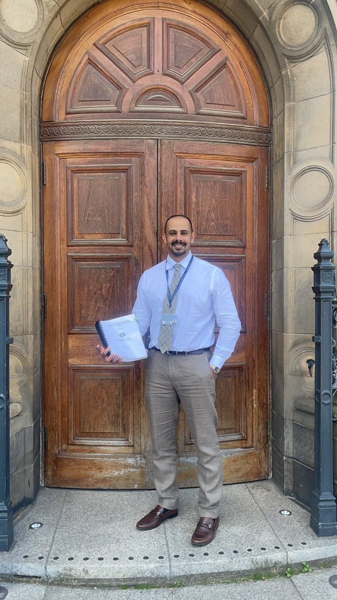 ما انتهى درب، ولا ًخُتم جهد، ولا تم سعي إلا بفضلك يارب. الحمدلله

بفضل الله تم إجتياز مناقشة درجة الدكتوراه في تخصص الأشعة من كلية الطب بجامعة ادنبرا ببريطانيا.  

الشكر لله أولاً، ثم لوالدتي الغالية، ولزوجتي، وإخوتي، وعائلتي وجميع الأصدقاء على كل ما قدموه خلال مرحلة الابتعاث..