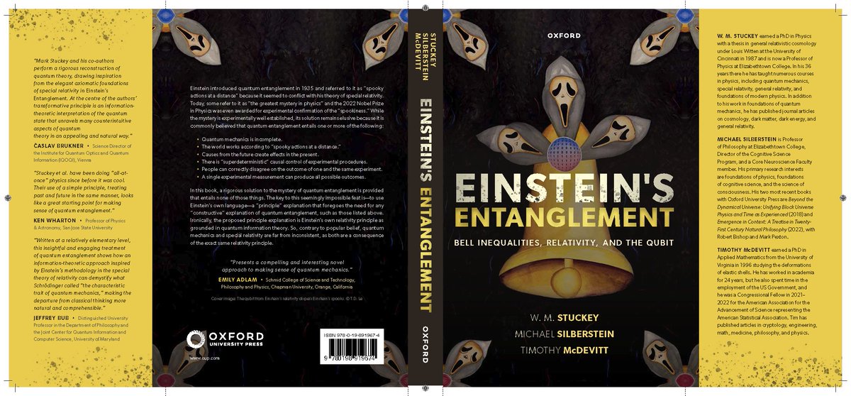 This is the cover for our new OUP book on quantum entanglement that will drop next month. Hope you like it, both the cover and the contents.