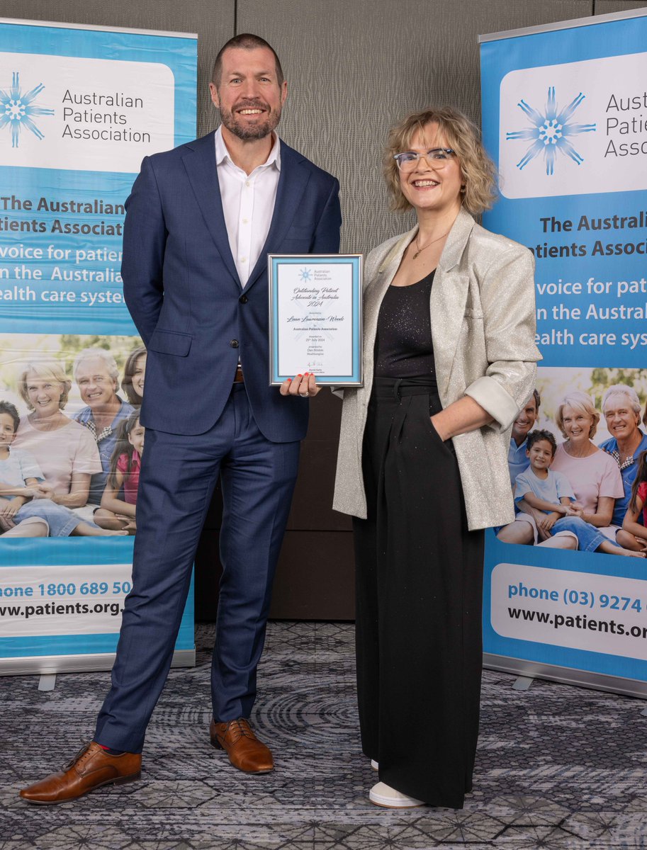 Congratulations Luan Lawrenson-Woods, @AuPatientsAssoc Outstanding Patient Advocate 2024. Thank you for your contribution as a #breastreconstruction advocate, raising awareness and sharing knowledge about an area not often talked about. #BreastCancer #Healthengine