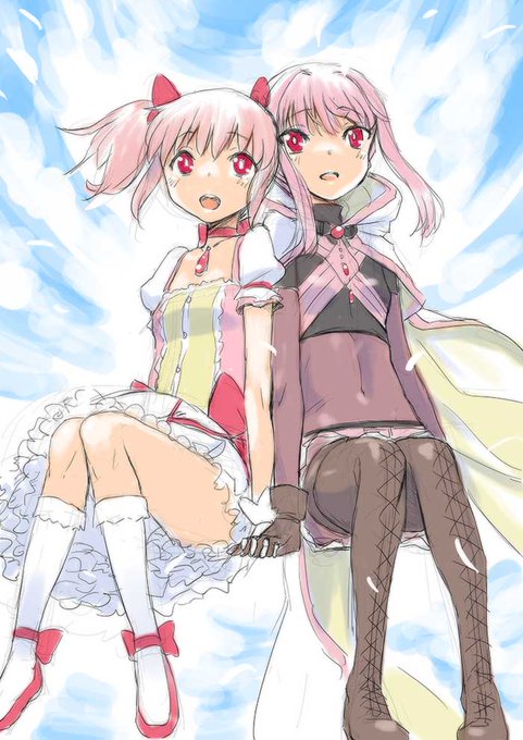 ありがとうマギアレコード!!
間に合ったぜ!ボイス聞きながら突貫で描いた!
マギレコにはいろいろあったけど、やっぱ主人公二人の出会いは凄い化学反応だったと思うんよ。俺は好きだぜまどいろコンビ(ニタリ 