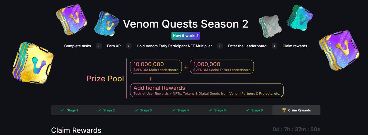 Stax (@stax_nft) on Twitter photo Only a few hours left! π
Some <a href="/Venom_network_/">Venom Network</a> Cases will contain some nice treats for testnet users! Guess what is inside? Could there be some STAX? π
Best guesses in the comments ππ
#venom #airdrop #nft #stax $venom #claim Only a few hours left! π
Some <a href="/Venom_network_/">Venom Network</a> Cases will contain some nice treats for testnet users! Guess what is inside? Could there be some STAX? π
Best guesses in the comments ππ
#venom #airdrop #nft #stax $venom #claim