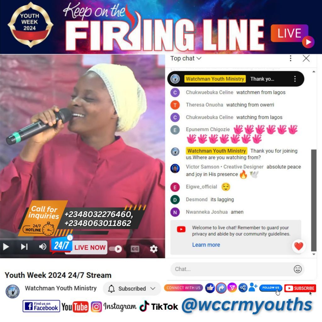 vowtelevision's tweet photo. Are you aware that Youth Week 2024 is ongoing and also streaming 24/7 live❓ 
 Visit https://t.co/ShM0xUEtIi for more information

Feel free to call +2348032276460, or +2348063011862.

Hurry and register your ch 
https://t.co/mw4FT4QsLK https://t.co/hTbxkRJGwZ