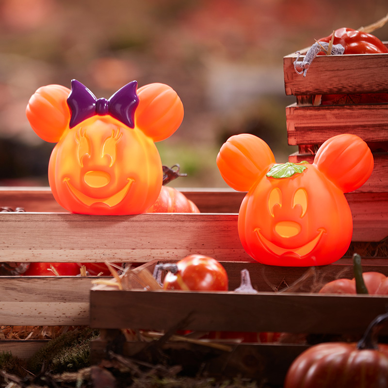 DisneyKeep's tweet image. Mickey Mouse &amp;amp; Minnie Mouse Mini Glow Pumpkins is coming soon to DisneyStore .com #disneykeep