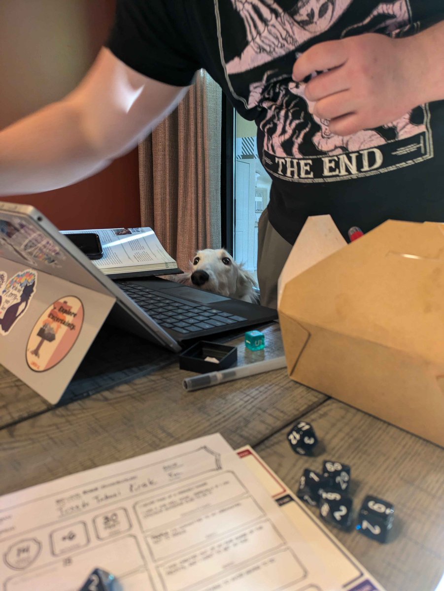 Sometimes when you GM you need an assistant to help keep your spot in your book