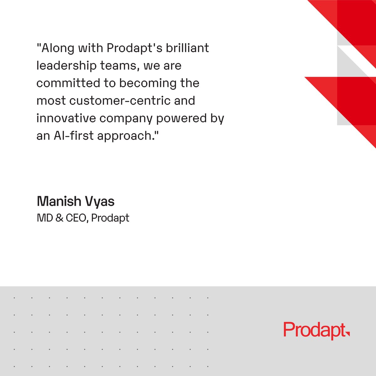 Prodapt's tweet image. Prodapt is thrilled to announce Manish Vyas as MD &amp;amp; CEO!

To read more, please click here - prodapt.com/newsroom/proda…