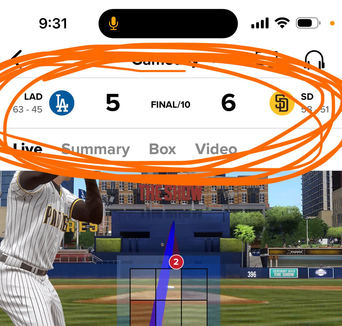chriscfore's tweet photo. LET'S FREAKING GO! Where you Dodger fans now? Absolute CHOKE job to those awful Padres. 5-2 lead in the bottom of 9 with 1 out and you can't beat the awful Padres?! #beatLA #weBeatLA @NationPadres https://t.co/r31XdNuOb0