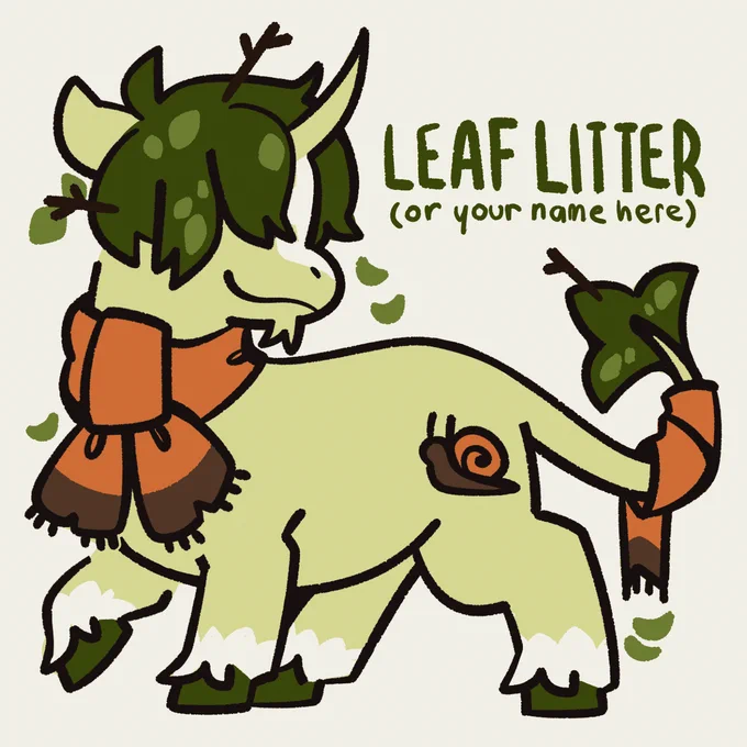 fresh adopts! all money goes towards gettin us food for the night  leaf litter is 20usd detritus is 30usd get them both together for 40usd!buyer is allowed 2 change names of designs &amp; refs will be updated accordingly. rts appreciated! dm / reply if interested  