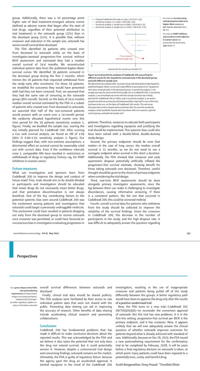Dr Amol Akhade (@suyogcancer) on Twitter photo You know when Drug is not blockbuster ( or even close to being that ) when it is keep getting defended in repeated correspondence <a href="/TheLancetOncol/">The Lancet Oncology</a>
When the Sun 🌞 shines , do we need torch to see it ?
Putting both sides . Readers to choose wisely.
Any comments <a href="/VPrasadMDMPH/">Vinay Prasad MD MPH</a> You know when Drug is not blockbuster ( or even close to being that ) when it is keep getting defended in repeated correspondence <a href="/TheLancetOncol/">The Lancet Oncology</a>
When the Sun 🌞 shines , do we need torch to see it ?
Putting both sides . Readers to choose wisely.
Any comments <a href="/VPrasadMDMPH/">Vinay Prasad MD MPH</a>