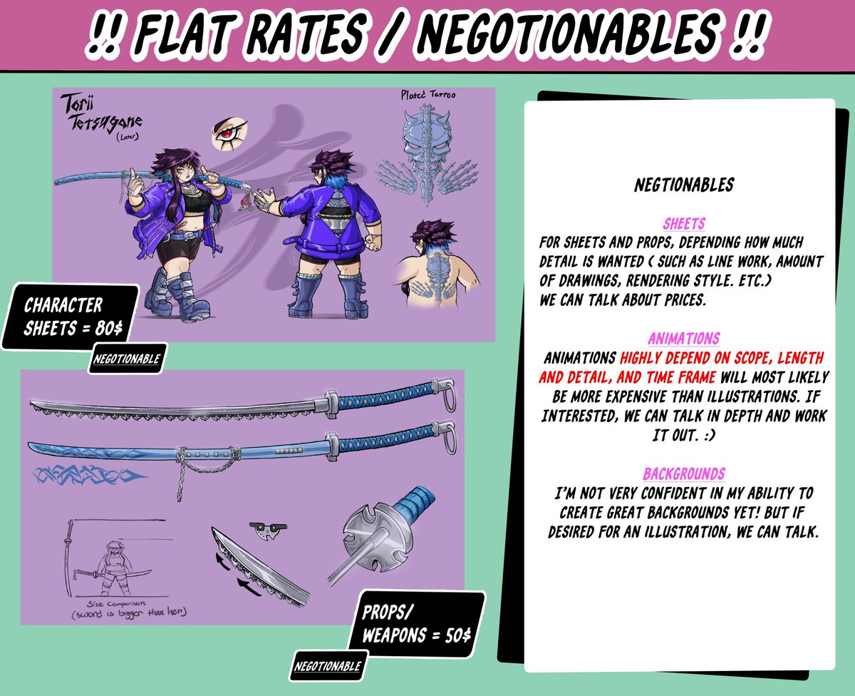 JayCWayC's tweet image. I need some money! And I’m opening commissions! Life and jobs are getting a pretty stinky. If you’re interested send me a DM!