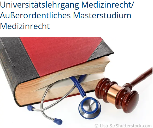 RewiUibk's tweet photo. Nicht verpassen! Quereinstieg zum außerordentlichen Masterstudium #Medizinrecht im Wintersemester 2024/2025!
Alle Infos unter https://t.co/SHEN0jyX61 https://t.co/r1TZzjDE73