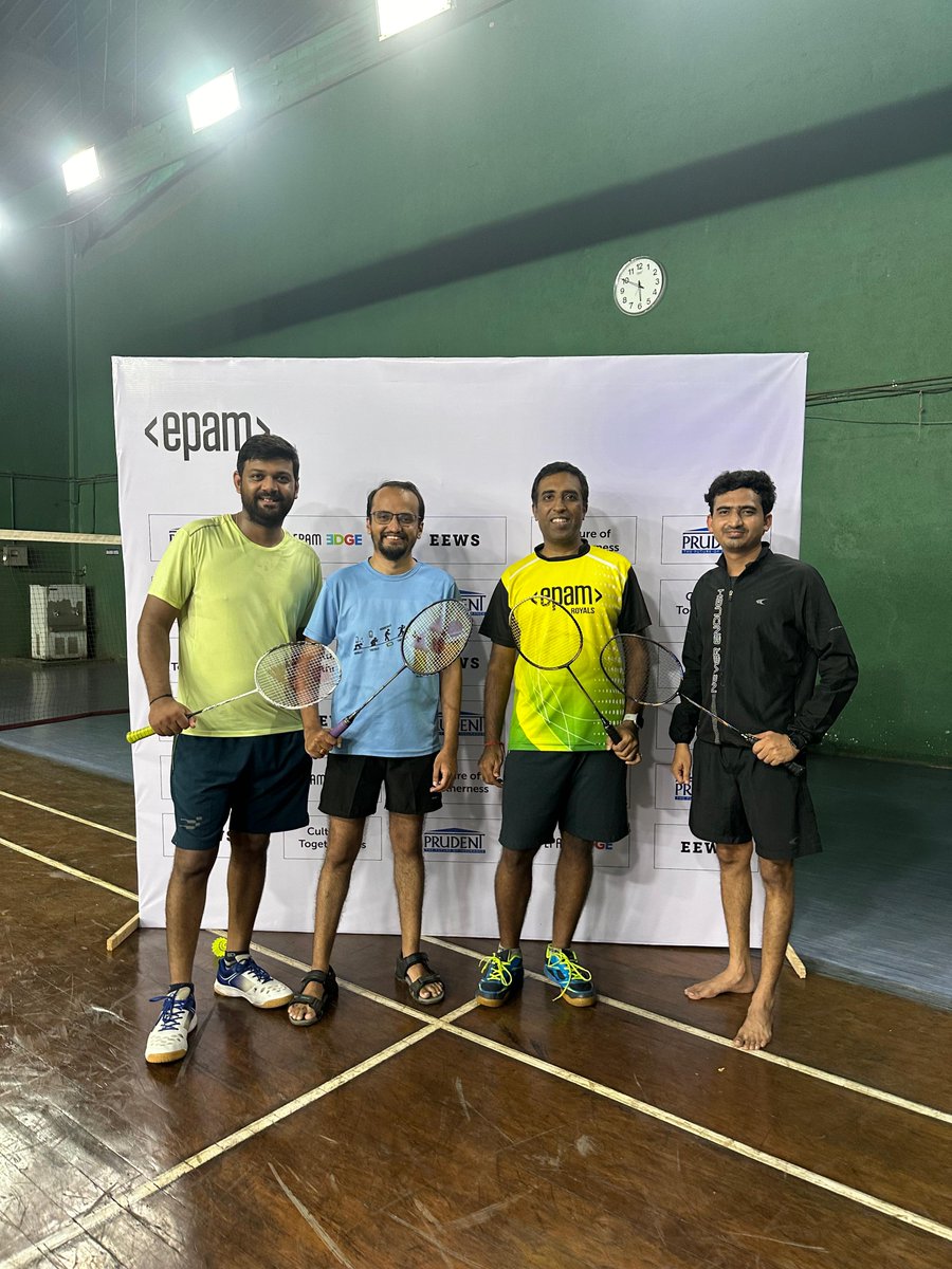 EPAM_India's tweet photo. Our Pune team had an amazing time bonding over a badminton tournament. Feels great to see sportsmanship, laughter, and healthy competition at #EPAMIndia.
 
#LifeatEPAM https://t.co/eSdlNLciIP