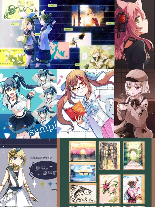 #今月描いた絵を晒そう
色んなジャンルでいっぱい描きました! 