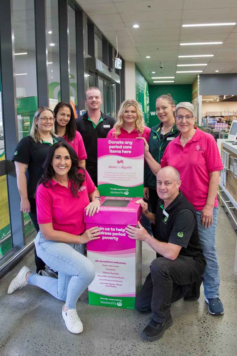Share the Dignity (@sharingdignity) on Twitter photo Our pink collection boxes are now in all <a href="/woolworths/">Woolworths</a> Supermarkets across Australia waiting for your generous donation🙏❤
Check out our map to find your closest collection point: sharethedignity.org.au/dignity-drives Our pink collection boxes are now in all <a href="/woolworths/">Woolworths</a> Supermarkets across Australia waiting for your generous donation🙏❤
Check out our map to find your closest collection point: sharethedignity.org.au/dignity-drives