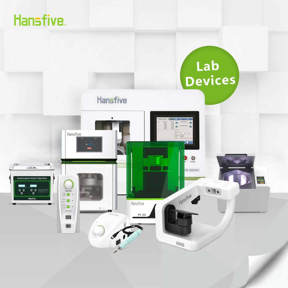 HanSfivedental's tweet image. 【𝐇𝐚𝐧𝐬𝐟𝐢𝐯𝐞 𝐋𝐚𝐛 𝐃𝐞𝐯𝐢𝐜𝐞 𝐟𝐚𝐦𝐢𝐥𝐲 𝐒𝐧𝐚𝐩𝐬𝐡𝐨𝐭】
3D printer, milling machine, micromotors, lab scanner...Hansfive provides a wide range of dental lab devices to advance the practice of technicians all over the world.

#hansfive #dentallab