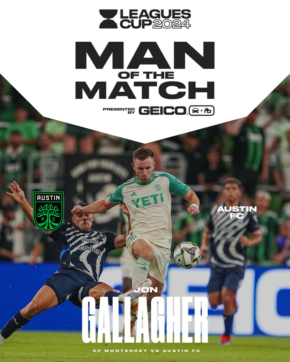 From Dundalk, Ireland to <a href="/AustinFC/">Austin FC</a> and #LeaguesCup2024 ⚽️️

Jon Gallagher is our MOTM pres. by GEICO